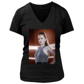 Shirley Manson Women's Deep V-Neck TShirt