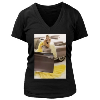 Sienna Miller Women's Deep V-Neck TShirt