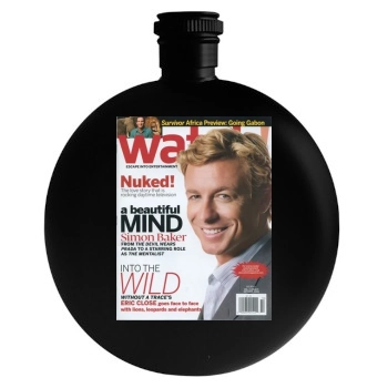 Simon Baker Round Flask