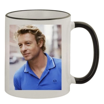 Simon Baker 11oz Colored Rim & Handle Mug