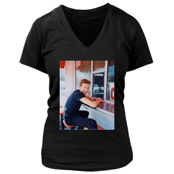 Simon Baker Women's Deep V-Neck TShirt