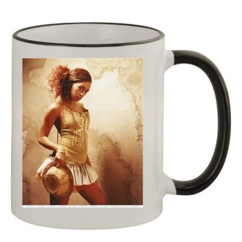 Solange Knowles 11oz Colored Rim & Handle Mug