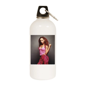 Solange Knowles White Water Bottle With Carabiner