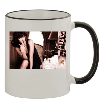 Sophie Marceau 11oz Colored Rim & Handle Mug