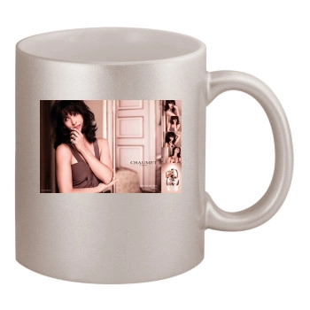 Sophie Marceau 11oz Metallic Silver Mug