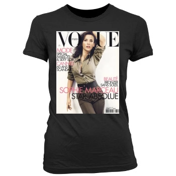 Sophie Marceau Women's Junior Cut Crewneck T-Shirt