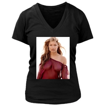 Fergie Women's Deep V-Neck TShirt