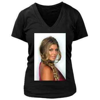 Fergie Women's Deep V-Neck TShirt