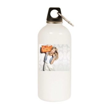 Fergie White Water Bottle With Carabiner