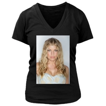 Fergie Women's Deep V-Neck TShirt