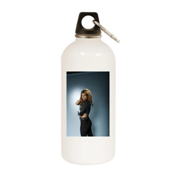 Fergie White Water Bottle With Carabiner