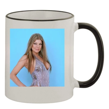 Fergie 11oz Colored Rim & Handle Mug