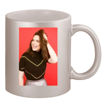 Hayley Atwell 11oz Metallic Silver Mug