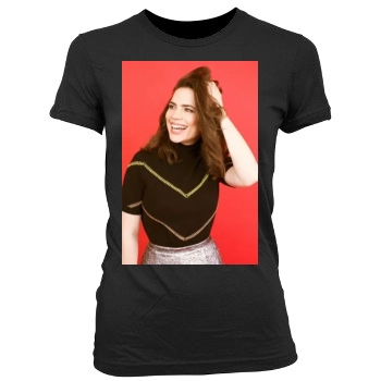 Hayley Atwell Women's Junior Cut Crewneck T-Shirt