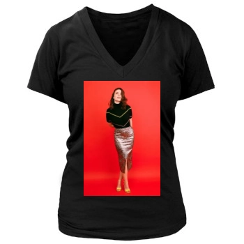 Hayley Atwell Women's Deep V-Neck TShirt