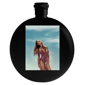 Heidi Klum Round Flask