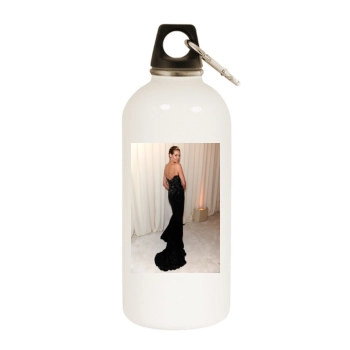 Heidi Klum White Water Bottle With Carabiner