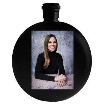 Hilary Swank Round Flask