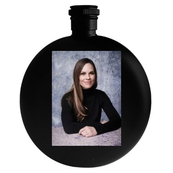 Hilary Swank Round Flask