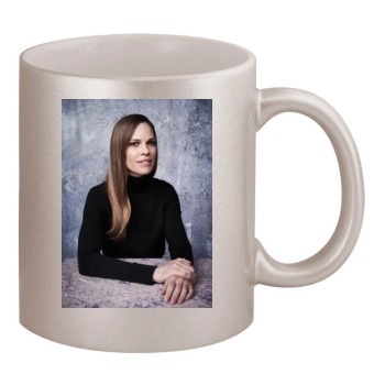 Hilary Swank 11oz Metallic Silver Mug