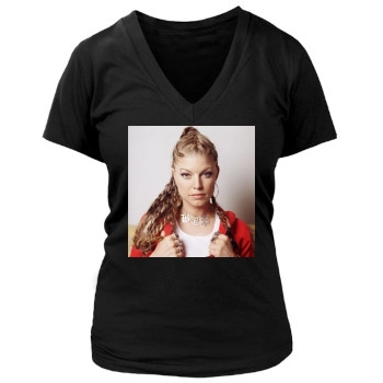 Fergie Women's Deep V-Neck TShirt