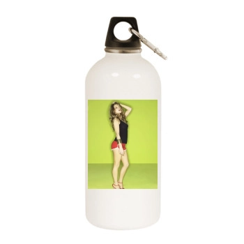 Fergie White Water Bottle With Carabiner