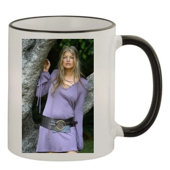 Fergie 11oz Colored Rim & Handle Mug