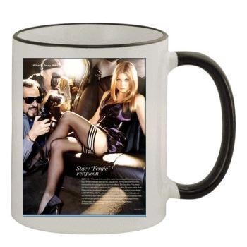 Fergie 11oz Colored Rim & Handle Mug