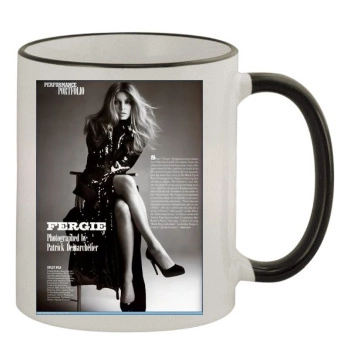 Fergie 11oz Colored Rim & Handle Mug