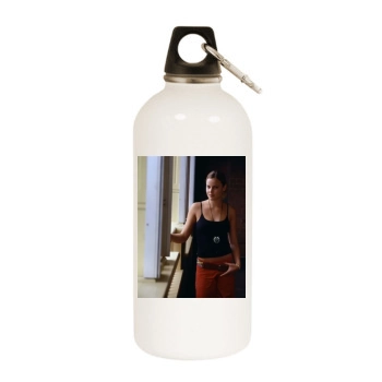 Abbie Cornish White Water Bottle With Carabiner