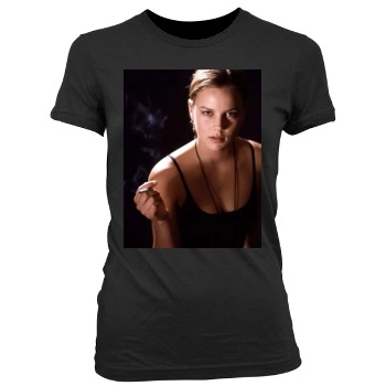 Abbie Cornish Women's Junior Cut Crewneck T-Shirt