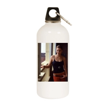 Abbie Cornish White Water Bottle With Carabiner