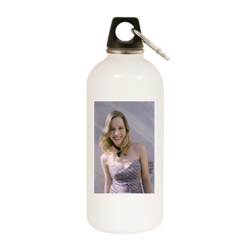 Abbie Cornish White Water Bottle With Carabiner