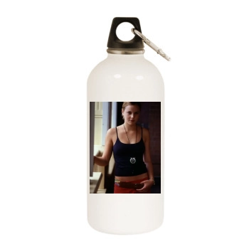 Abbie Cornish White Water Bottle With Carabiner