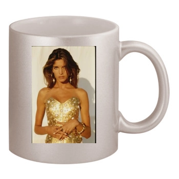 Stephanie Seymour 11oz Metallic Silver Mug