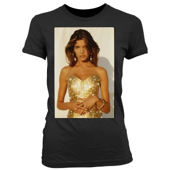 Stephanie Seymour Women's Junior Cut Crewneck T-Shirt