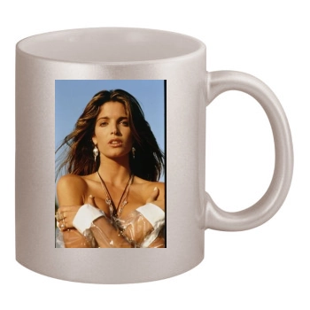 Stephanie Seymour 11oz Metallic Silver Mug