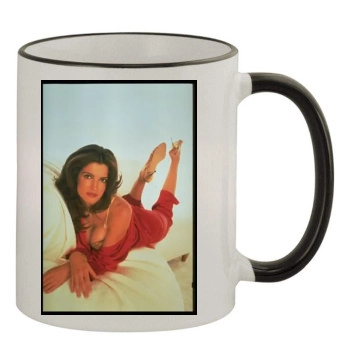 Stephanie Seymour 11oz Colored Rim & Handle Mug