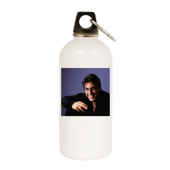 Al Pacino White Water Bottle With Carabiner