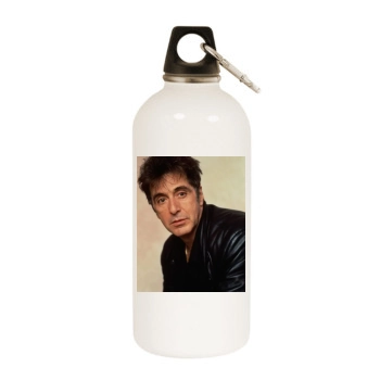 Al Pacino White Water Bottle With Carabiner