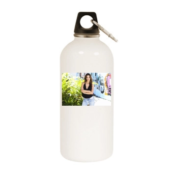 Alessandra Ambrosio White Water Bottle With Carabiner