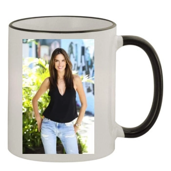 Alessandra Ambrosio 11oz Colored Rim & Handle Mug