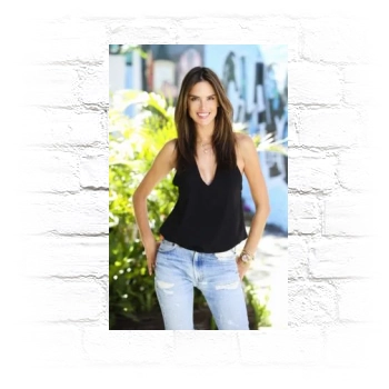 Alessandra Ambrosio Metal Wall Art