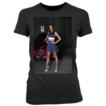 Alessandra Ambrosio Women's Junior Cut Crewneck T-Shirt