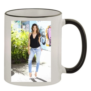 Alessandra Ambrosio 11oz Colored Rim & Handle Mug