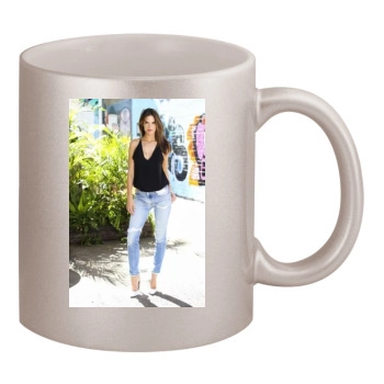 Alessandra Ambrosio 11oz Metallic Silver Mug