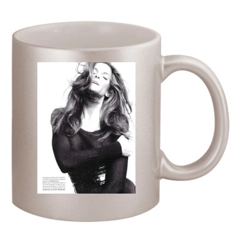 Stephanie Seymour 11oz Metallic Silver Mug