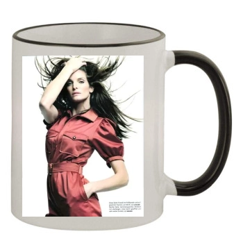 Stephanie Seymour 11oz Colored Rim & Handle Mug