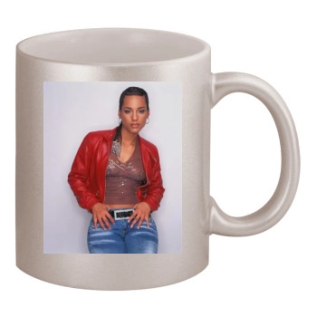 Alicia Keys 11oz Metallic Silver Mug