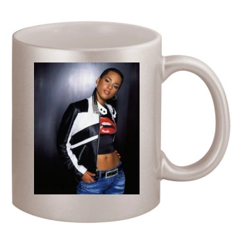 Alicia Keys 11oz Metallic Silver Mug